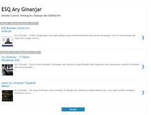 Tablet Screenshot of esq-ary-ginanjar-agustian.blogspot.com