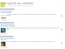 Tablet Screenshot of lagazettedesancetres.blogspot.com
