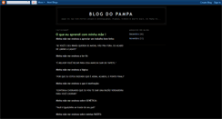 Desktop Screenshot of blogdopampa.blogspot.com