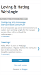Mobile Screenshot of lovinghatingweblogic.blogspot.com