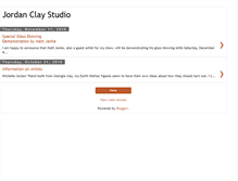 Tablet Screenshot of jordanclaystudio.blogspot.com