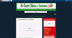 Desktop Screenshot of entrelibrosylectores.blogspot.com