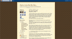 Desktop Screenshot of justaverse.blogspot.com