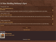 Tablet Screenshot of kninebirddog.blogspot.com