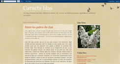 Desktop Screenshot of carnets-lilas.blogspot.com