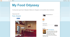 Desktop Screenshot of myfoododyssey.blogspot.com