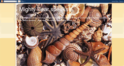 Desktop Screenshot of mightybearspeaks.blogspot.com