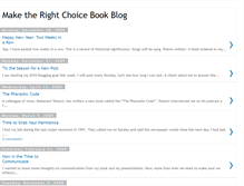 Tablet Screenshot of maketherightchoicethebook.blogspot.com