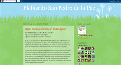 Desktop Screenshot of plebiscitosanpedro.blogspot.com