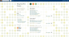 Desktop Screenshot of kingjunweigames.blogspot.com
