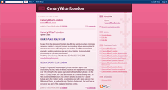 Desktop Screenshot of canarywharflondon.blogspot.com