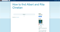 Desktop Screenshot of albertandritachretian.blogspot.com