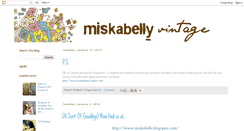 Desktop Screenshot of miskabellyvintage.blogspot.com