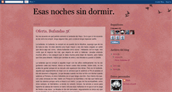 Desktop Screenshot of esasnochessindormir.blogspot.com