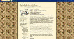 Desktop Screenshot of letstalkaboutfabric.blogspot.com