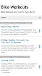 Mobile Screenshot of bikeworkouts.blogspot.com