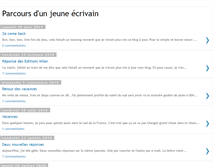 Tablet Screenshot of parcoursdunjeuneecrivain.blogspot.com
