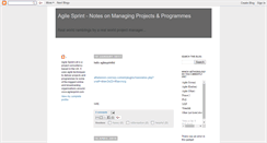 Desktop Screenshot of agilesprint.blogspot.com