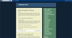 Desktop Screenshot of billmementomori.blogspot.com
