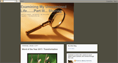 Desktop Screenshot of examiningmyunexaminedlife.blogspot.com