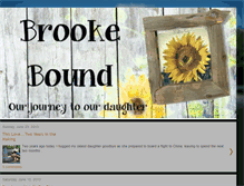 Tablet Screenshot of brooke-bound.blogspot.com