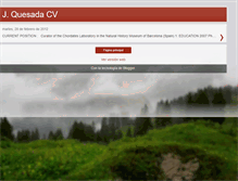 Tablet Screenshot of javier-quesada-cv.blogspot.com