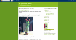 Desktop Screenshot of caywood.blogspot.com