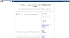 Desktop Screenshot of my-finance-tips.blogspot.com