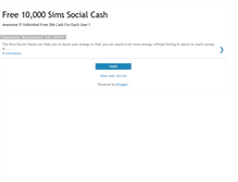 Tablet Screenshot of free-sims-social-cash.blogspot.com