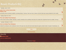 Tablet Screenshot of beautyproductshq.blogspot.com