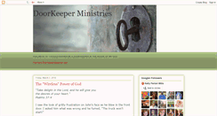 Desktop Screenshot of doorkeeperministries.blogspot.com