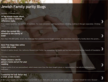 Tablet Screenshot of jewishfamilypurityblogs.blogspot.com