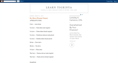 Desktop Screenshot of learntigrinya.blogspot.com