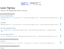 Tablet Screenshot of learntigrinya.blogspot.com
