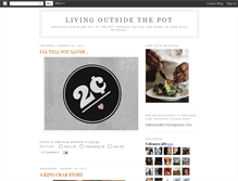 Tablet Screenshot of livingoutsidethepot.blogspot.com