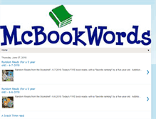 Tablet Screenshot of mcbookwords.blogspot.com