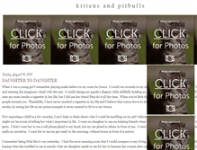 Tablet Screenshot of kittensandpitbulls.blogspot.com