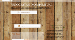 Desktop Screenshot of pengobatandanspiritual.blogspot.com