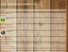 Tablet Screenshot of pengobatandanspiritual.blogspot.com