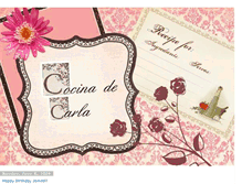 Tablet Screenshot of cocinadecarla.blogspot.com