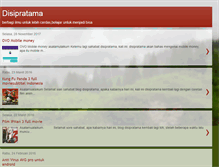 Tablet Screenshot of disipratama.blogspot.com