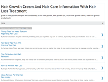 Tablet Screenshot of hairgrowthcream.blogspot.com