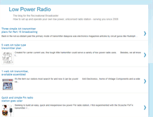 Tablet Screenshot of lowpowerradio.blogspot.com