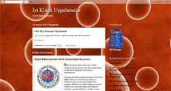 Desktop Screenshot of iyiklinikuygulamalar.blogspot.com