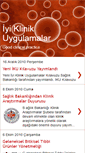 Mobile Screenshot of iyiklinikuygulamalar.blogspot.com