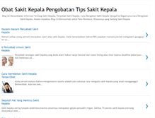 Tablet Screenshot of penyakitsakitkepala.blogspot.com