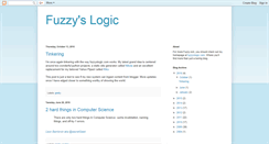 Desktop Screenshot of fuzzyslogic.blogspot.com