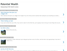 Tablet Screenshot of potentialwealth.blogspot.com