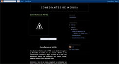 Desktop Screenshot of comediantesmerida.blogspot.com