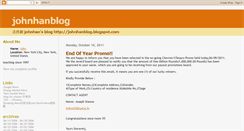 Desktop Screenshot of johnhanblog.blogspot.com